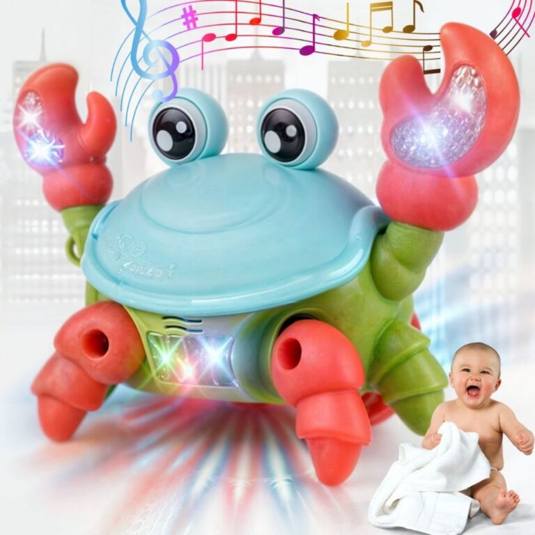 Brinquedo Caranguejo Fujão Musical Som Luz E Movi