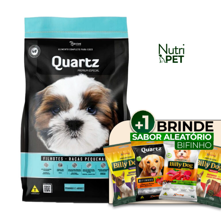 Ração Quartz Cães Filhotes Raças Pequenas Fran