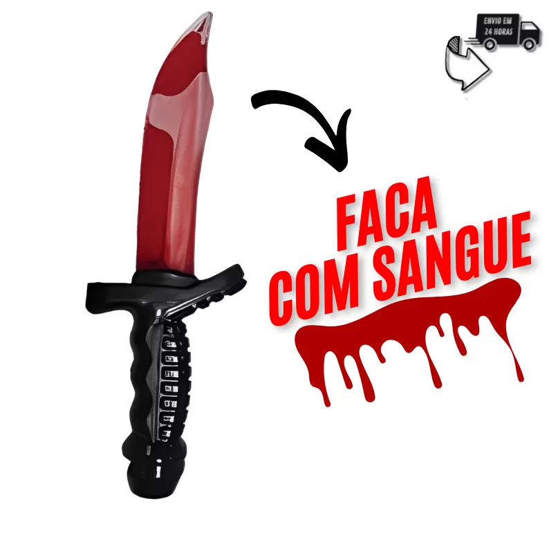 Faca sangue liquido Plástico Acessório Halloween Assustador Festa Fantasia Assustador