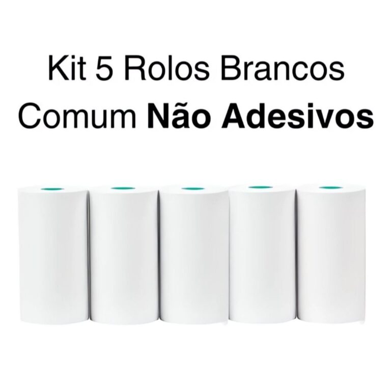 5 Rolo Papel Térmico 57mm X 10m Foto PARA Mini Im
