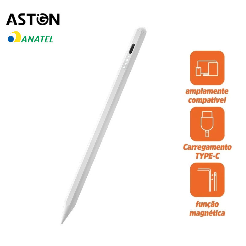 Astgn X Basike   Caneta Stylus Universal Inteligente Compatível com tablets e telefones celularesCom