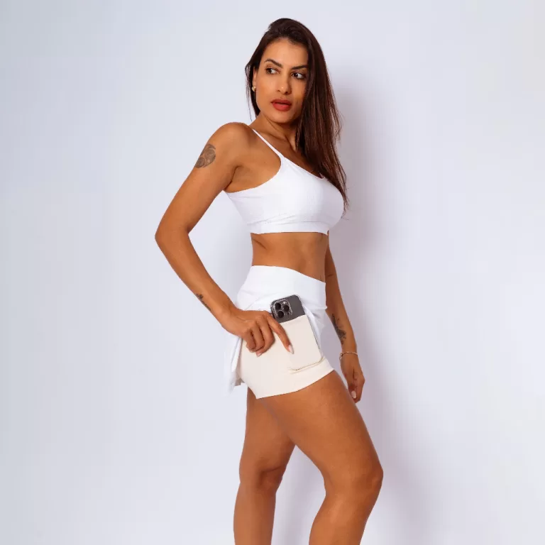 Saia Shorts Bolso Dry Fit Beach Tenis Academia