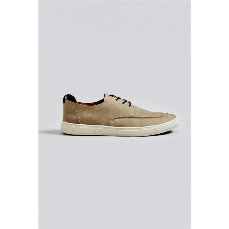 Sapato Casual Couro – Bege Areia