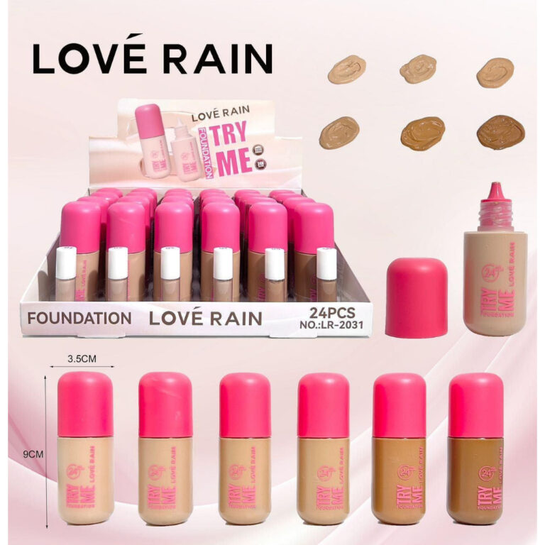Base Foundation Try Me  Love Rain [LANCAMENTO]