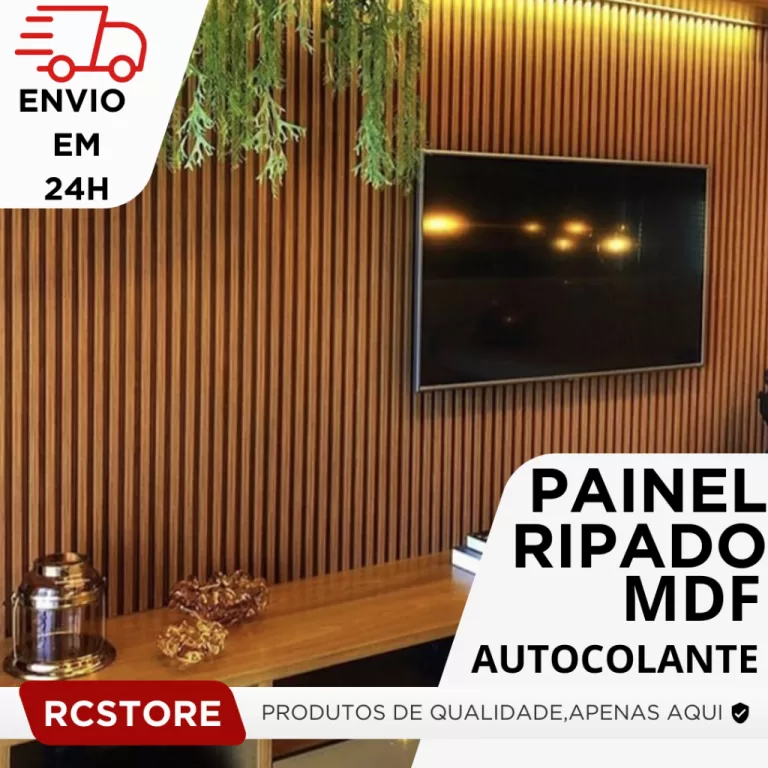 Kit 20 Placas Ripadas Decorativa MDF 45×11 &#