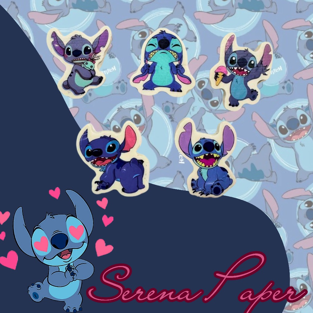 BORRACHA BRANCA STITCH / PAPELARIA FOFA KAWAII / MATERIAL ESCOLAR