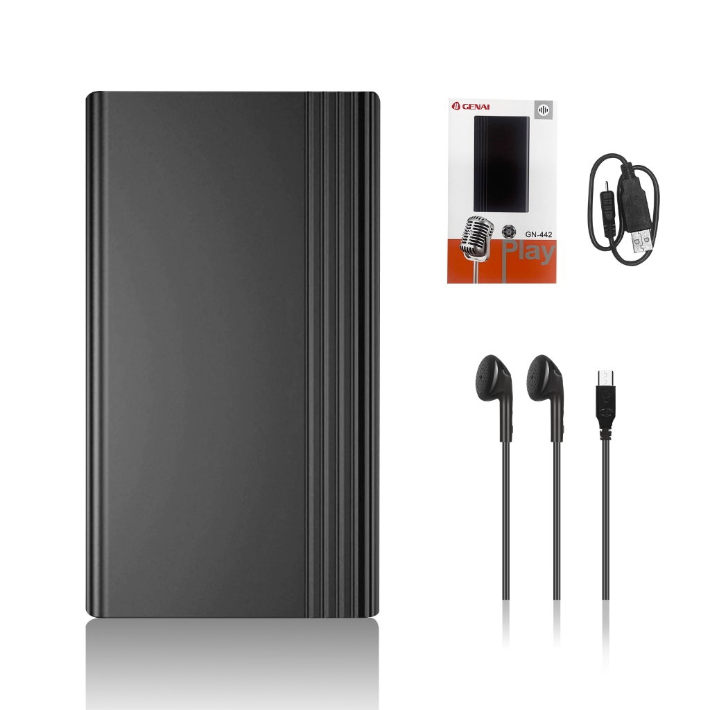 Gravador de áudio ultrafino portátil, reprodutor de MP3, áudio digital profissional