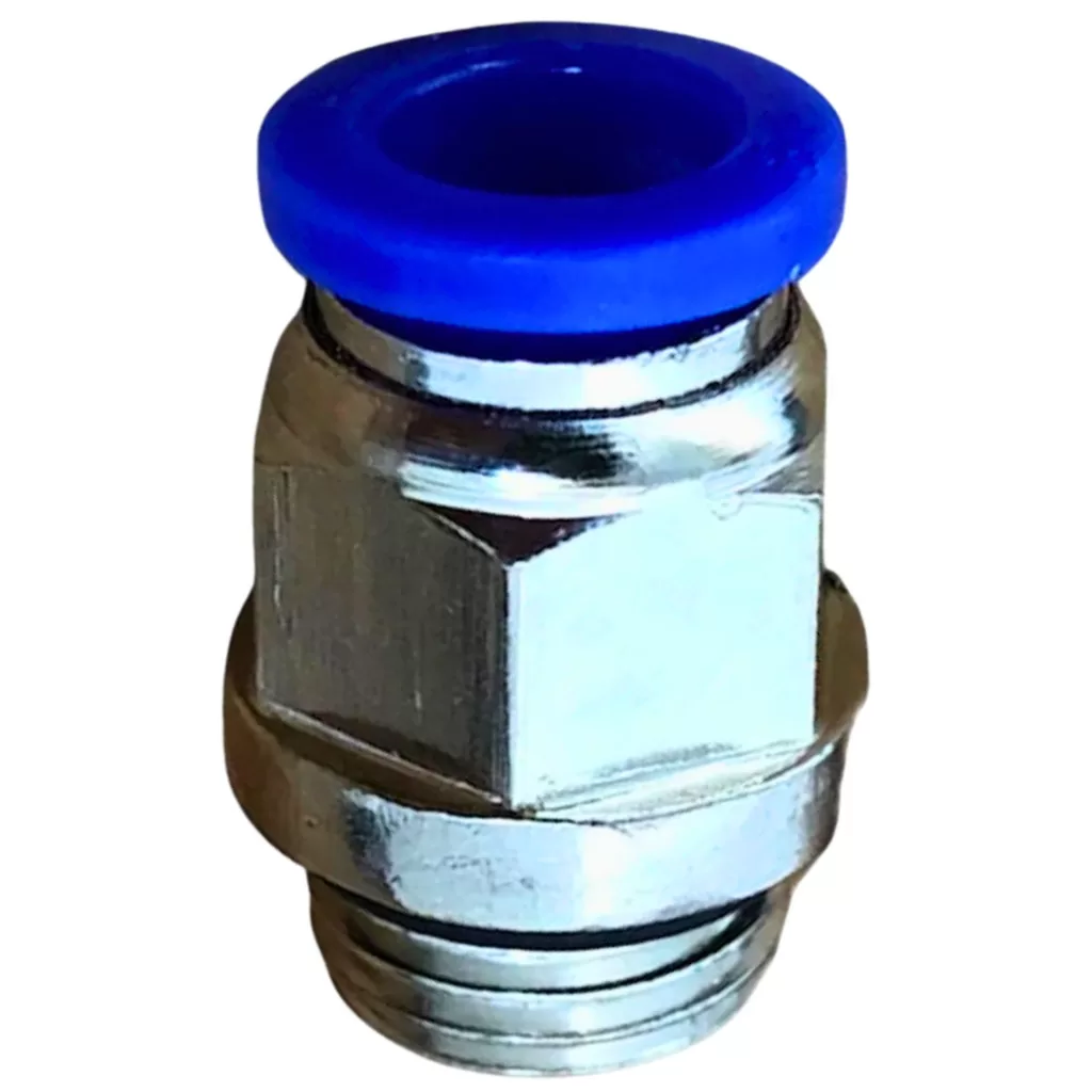 Conector Engate Rápido Tubo Pu 8mm X 1/4 Rosca Bsp – 4 Pçs
