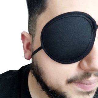 Tapa Olho Pirata Neoprene Oclusor Estrabismo Ambli