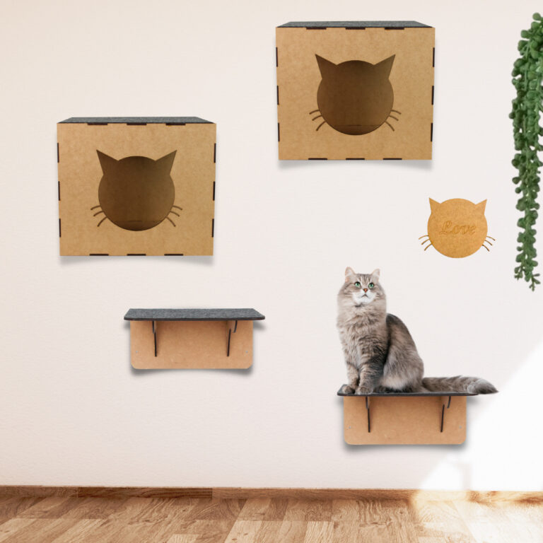 Playground para Gatos Reforçado Suspenso de Pared