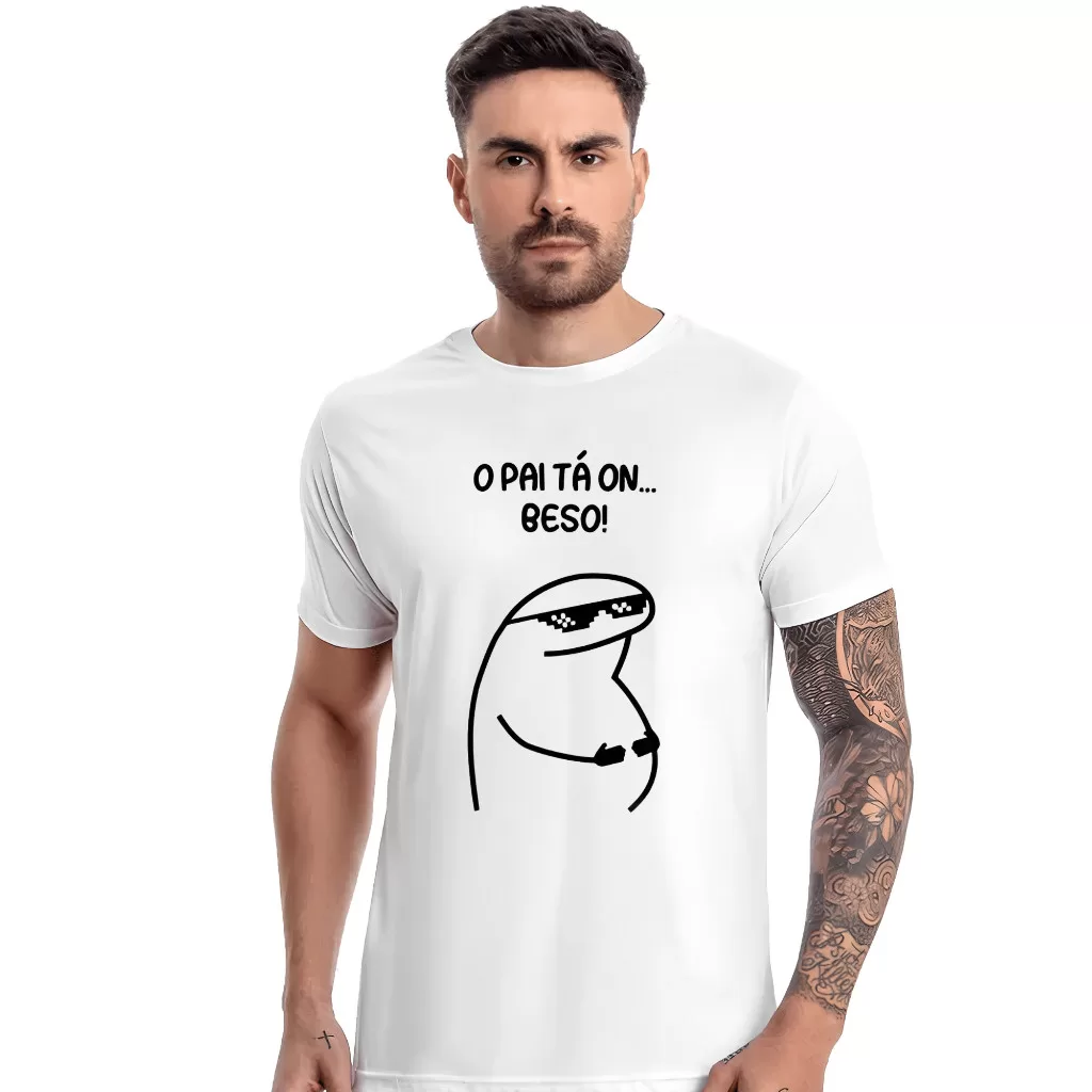 Camiseta Flork | O pai ta On beso meme, Divertido, Engraçado