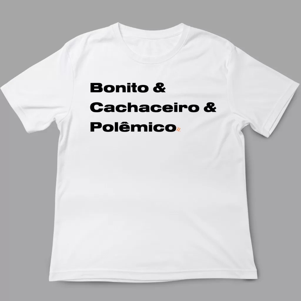 Camiseta Frases Engraçadas – bonito cachaceiro e polemico