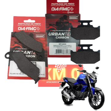 FAZER FZ 15, KIT PASTILHAS DE FREIO DIA FRAG DIANT