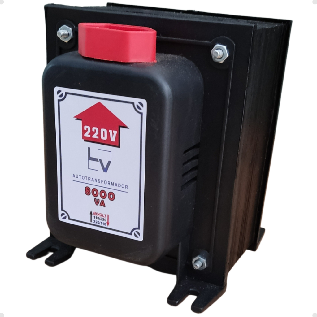 Auto Transformador 8000VA 110V para 220V 12000btus 20A Bivolt Conversor de Energia