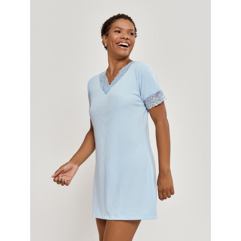Camisola Canelada com Renda Conforto e Sensualidade em Um Só Look