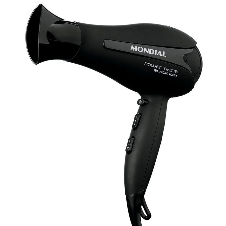 Secador de Cabelo Mondial Power Shine Black Íon 2