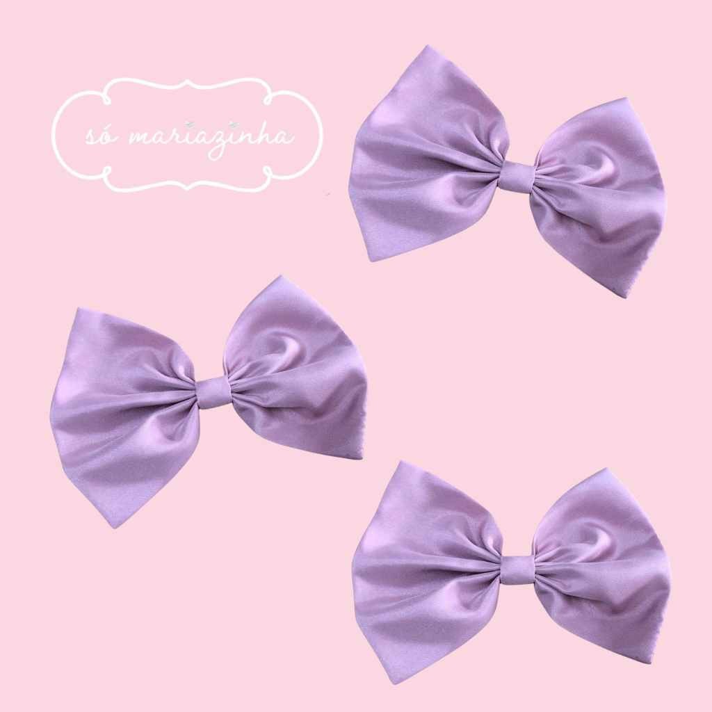 kit Laço Decorativo de Cabelo Com 3 unidades: LILÁS REF4200