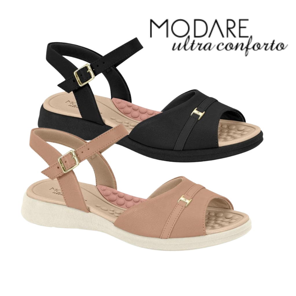 Sandalia Feminina Ortopedica Modare Ultraconforto Antiderrapante