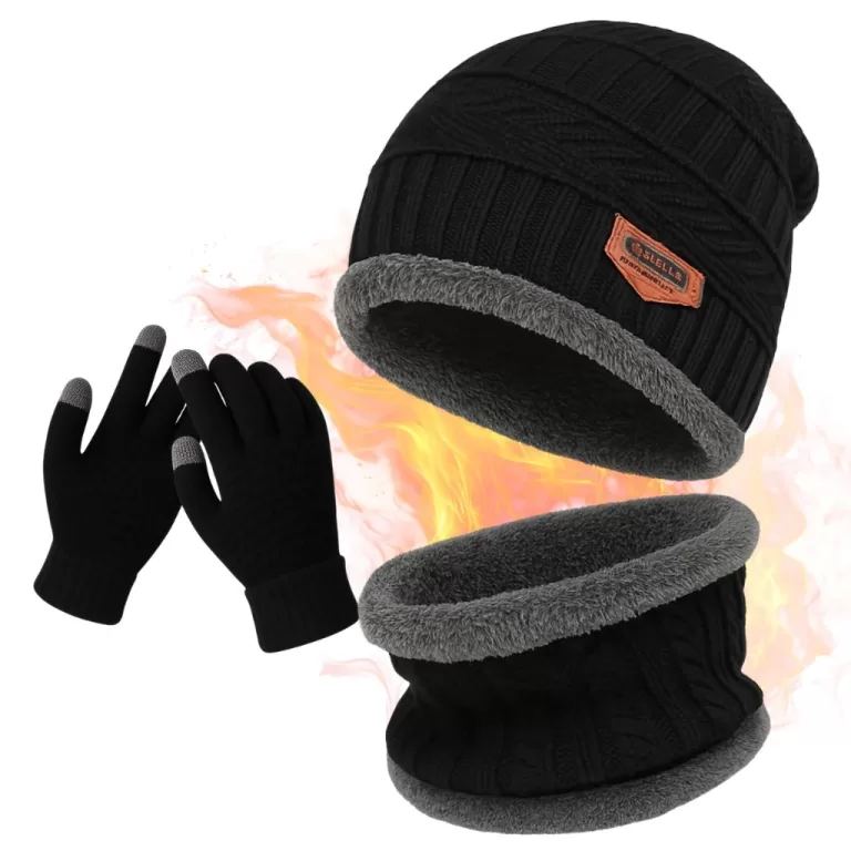 Kit De Frio Intenso Luva Touch + Touca e Protetor 