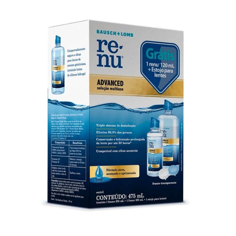 Kit Renu Advanced Solução Multiuso Para Lente De