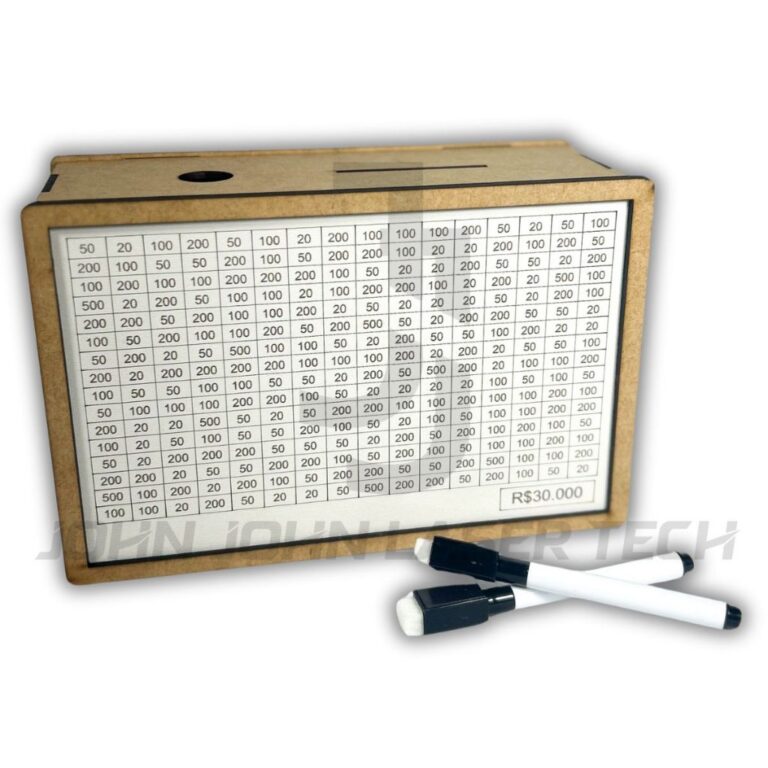 Cofre Desafio Para Guardar DInheiro 1000 5000 1000
