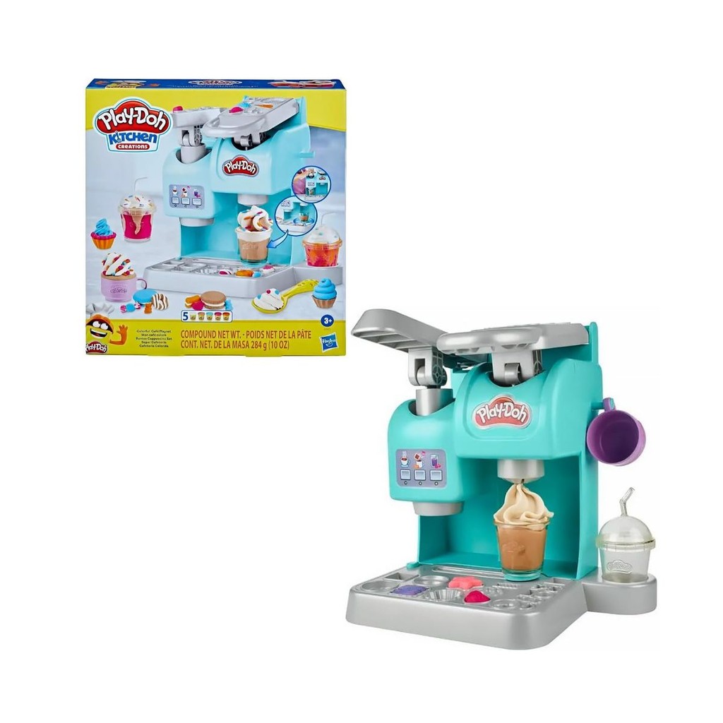 Play Doh Cafeteria Colorida Kit 5 Pt Massinha e Acessórios