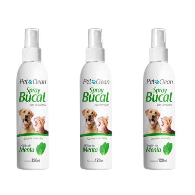 Combo 3 Spray Bucal para Cachorro e Gato Pet Clean