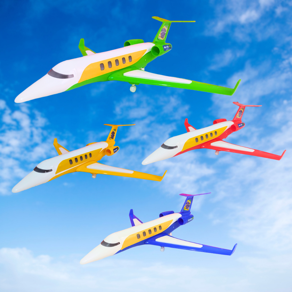 Avião Jatinho Infantil Voo Brinquedo Aeroporto Aeromoça Piloto Imaginação Diversão Presente