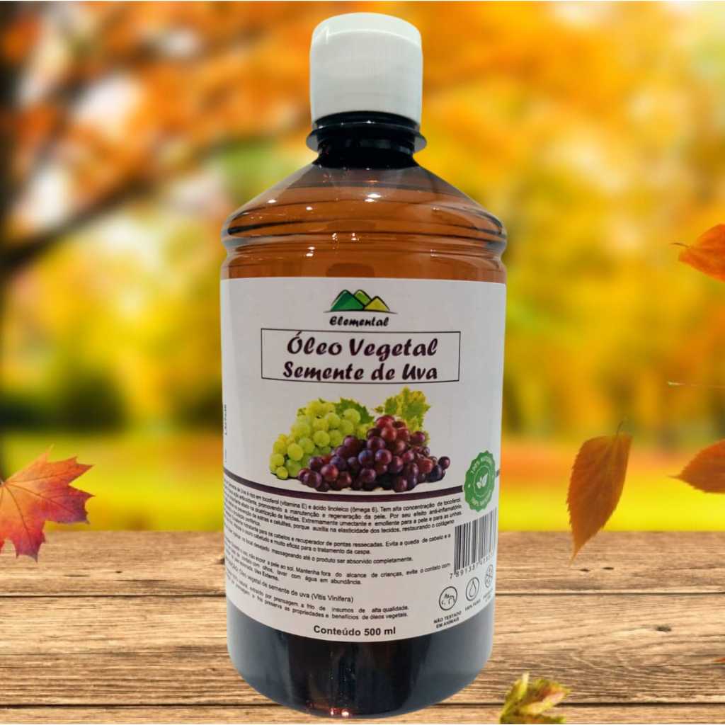 Óleo de Semente de Uva 500ml prensado a frio