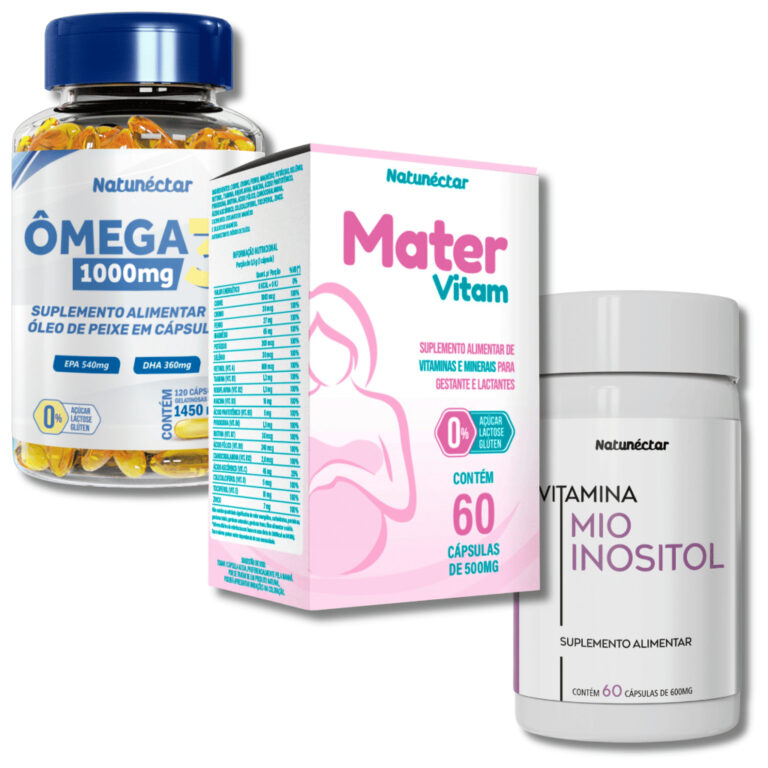 KIT Completo Vitaminas Gestantes Multivitamínico 