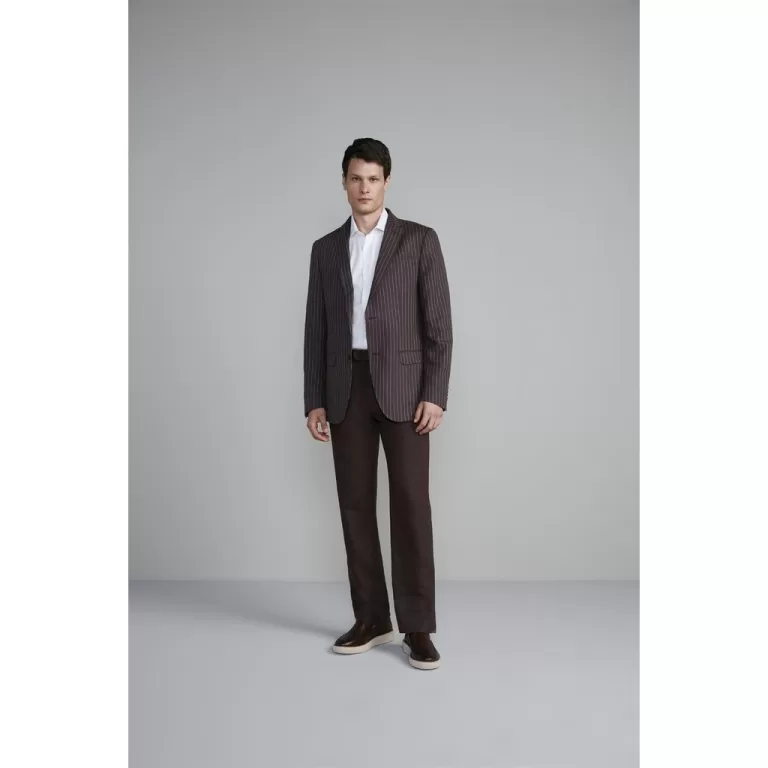 Blazer Alfaiataria Risca de Giz Slim Fit – M