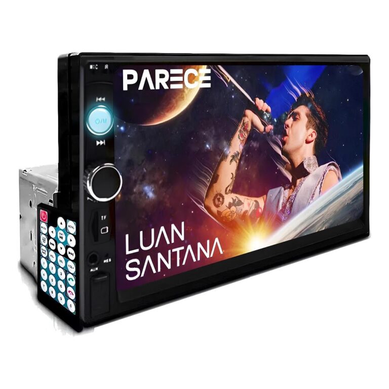 Central Multimídia Mp5 1 Din  Rádio De Carro Blu