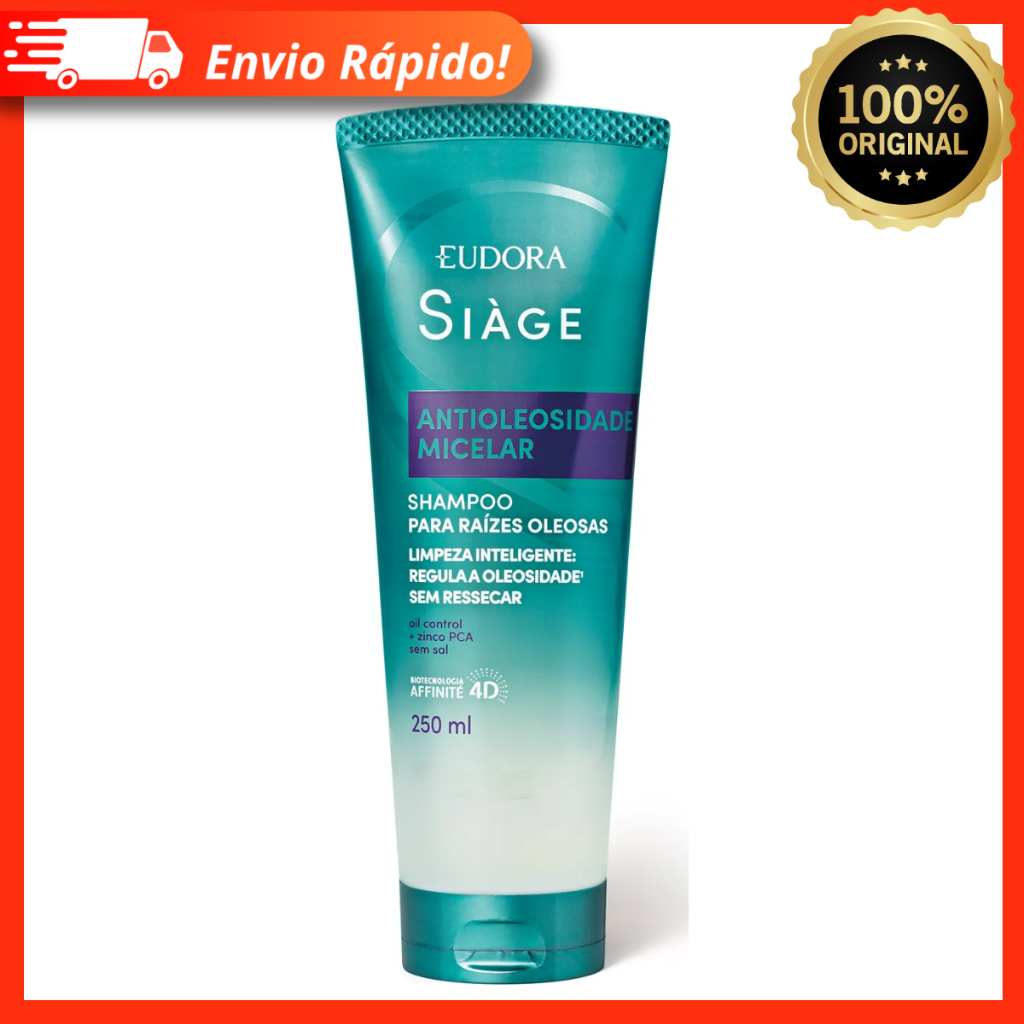 Shampoo Siàge Antioleosidade Micelar 250ml – Para Raízes Oleosas – Eudora
