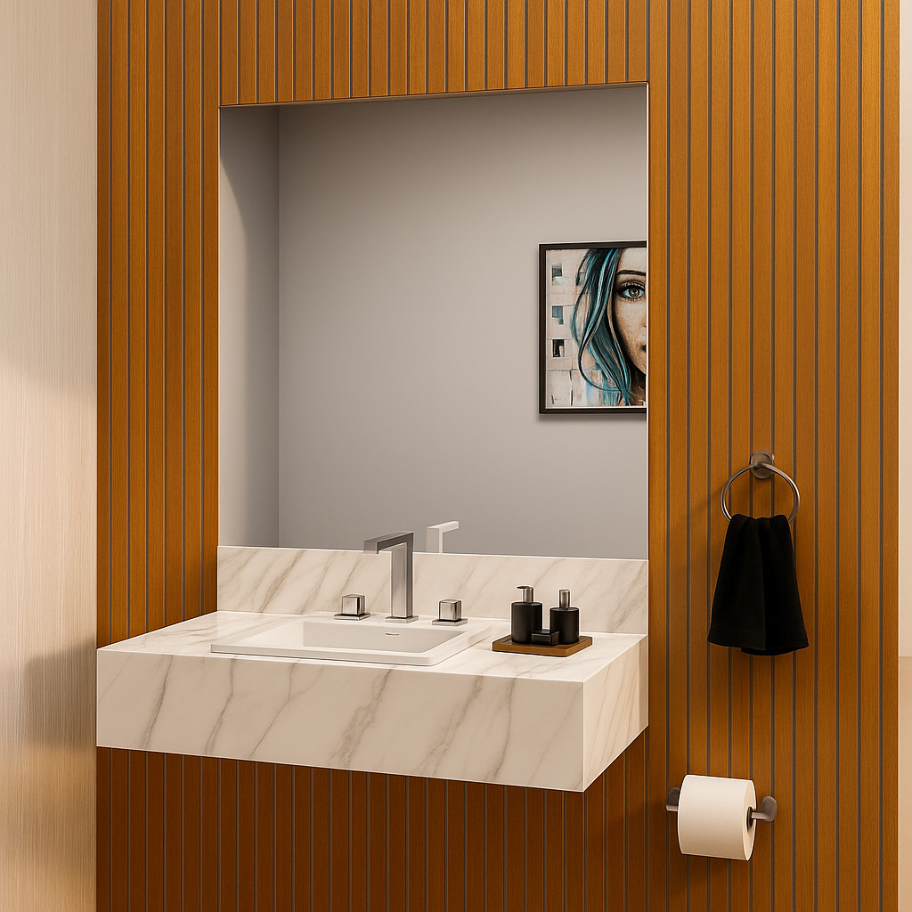 ENVIO FULL KIT ATÉ 75 REVESTIMENTO PAINEL DE PAREDE RIPADO DECORATIVO MDF 45X11CM COBERTURA 3,73M²