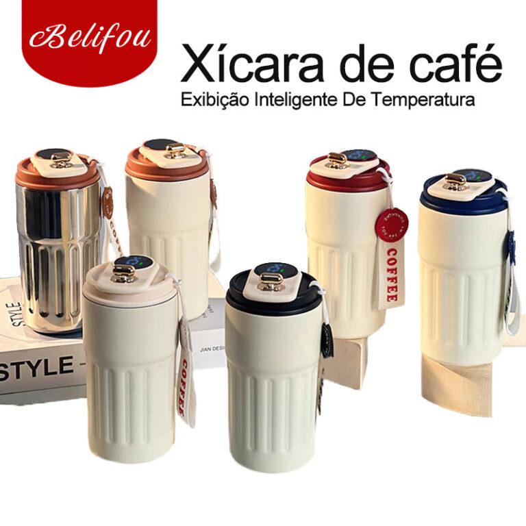 Belifou 450ml Copo Térmico Cafe personalizado Ino