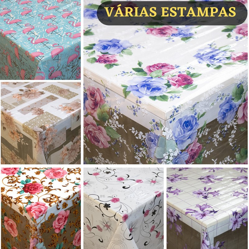 Toalha Cristal Plastica Impermeável Venda por metro – 1m x 1,40 – LEIA A DESCRIÇÃO