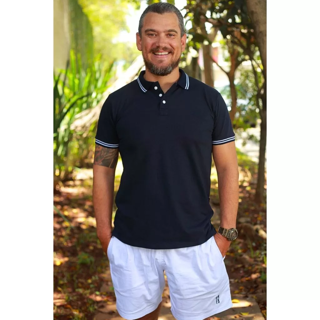 Camisa Polo Azul Marinho Céu