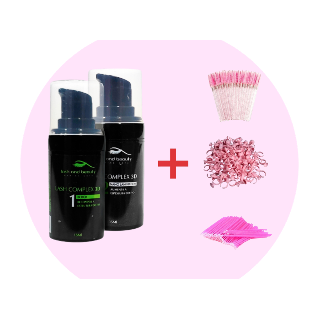 Kit Complex 3D Lash and Beauty Tratamento Profissional e Nano Laminação