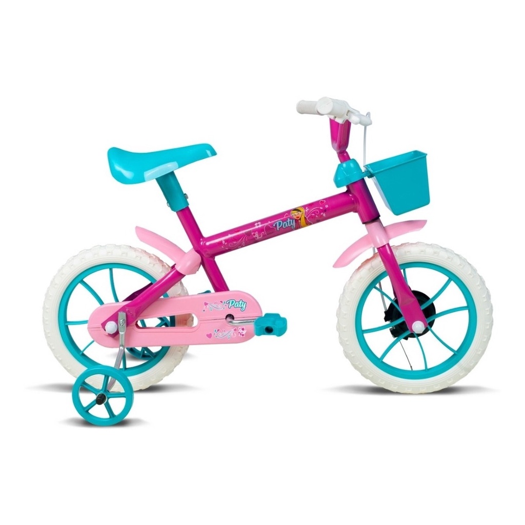 Bicicleta Bicicletinha Infantil Aro 12 Jack Pink com Turquesa – Verden Bikes