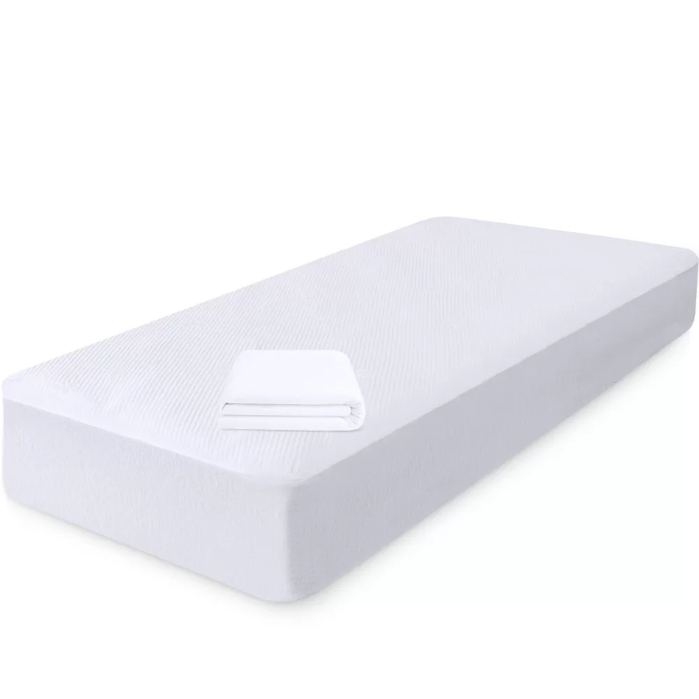 Capa Protetora de Colchão Solteirão Impermeável 100% Silencioso Malha Premium 97X203cm BF Colchões