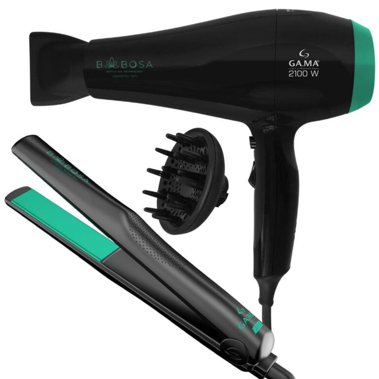 Kit Prancha e Secador de Cabelo Babosa  127V Gama 