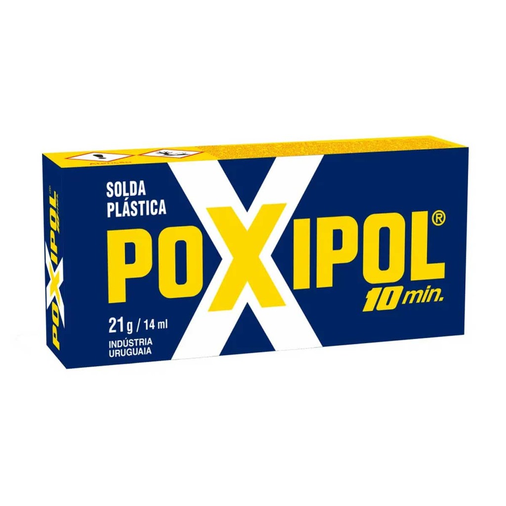 Cola Epóxi Solda Plástica Poxipol 10 Min Metálica Metal Vidro