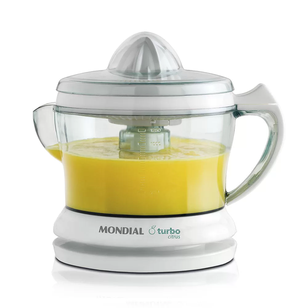 Espremedor de Frutas Mondial Citrus E01 1,25L Branco 25W – 220V
