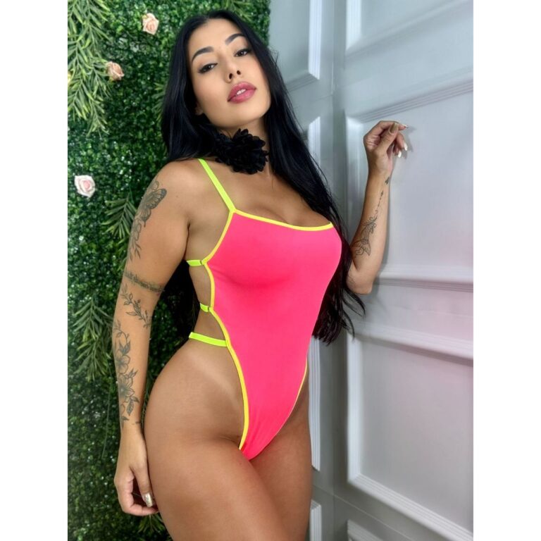 Body Maiô Mel Cavado Tiras e Alças fio forro dup