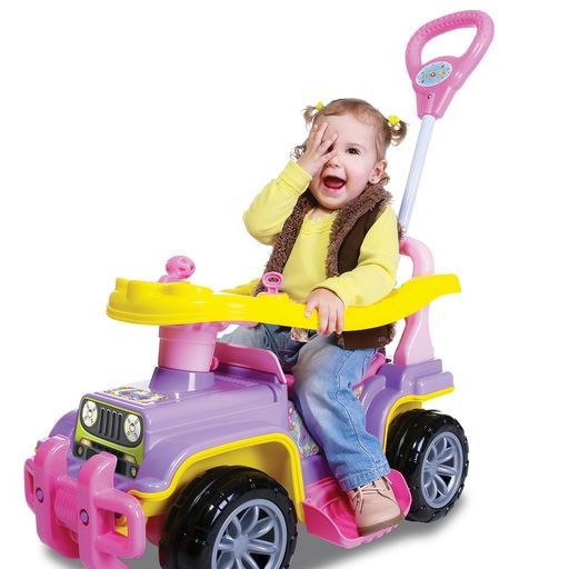 Carrinho Passeio Infantil Menina Empurrador Bebe J