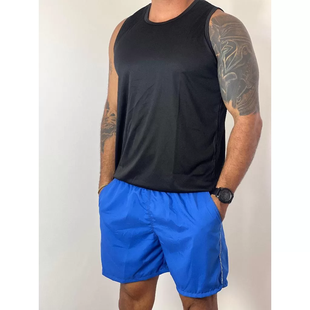 Kit 10 Bermudas Masculina Tactel 3 Bolsos Short Calção Futebol Academia Corrida Musculação