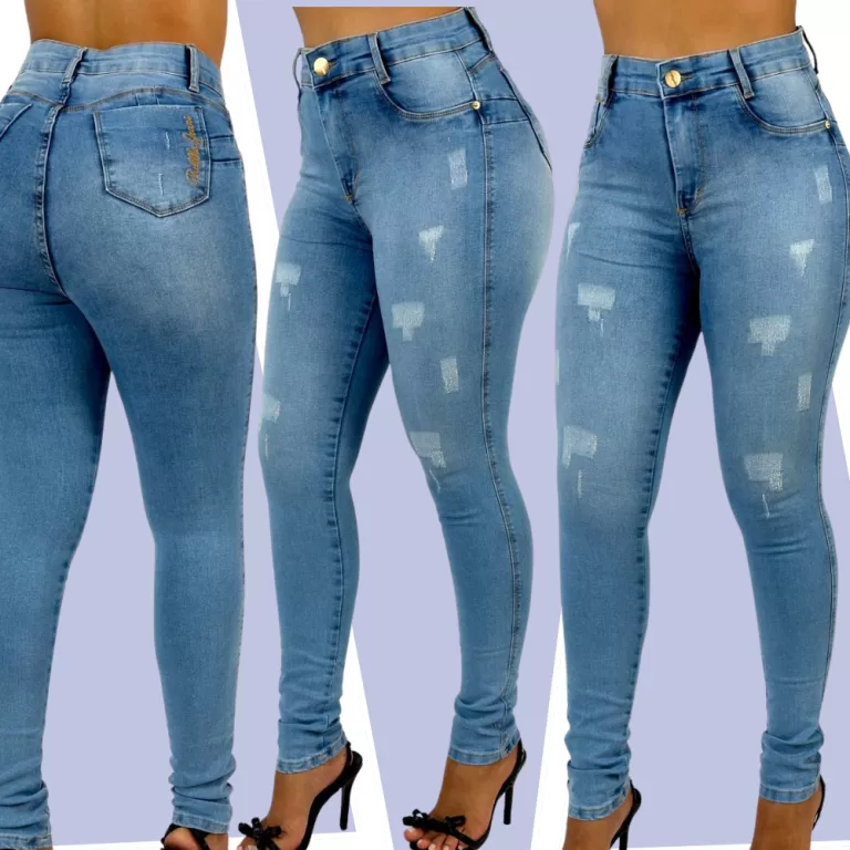 Calça Jeans Feminina Md Skinny Clara Puido Elasta