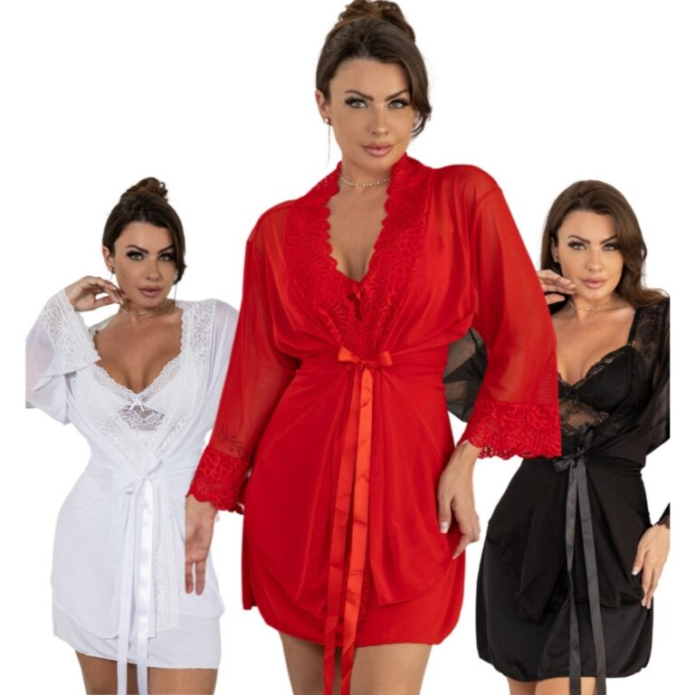 Kit com 3 Robe Luxo Sexy Sensual Conforto  Roupão
