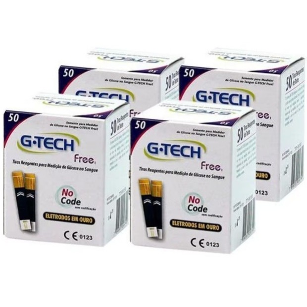 Tiras Reagentes para Medição de Glicose G-Tech F