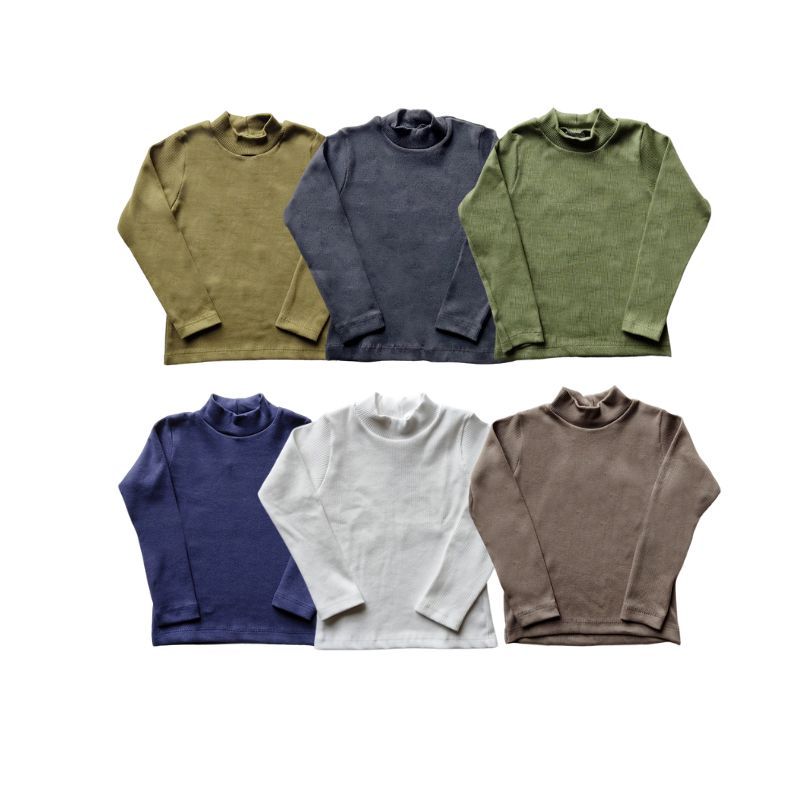 Kit 3 Blusas Infantis Masculinas Cacharrel Canelado Premium  Tamanhos 1 a 10 Anos